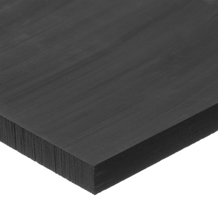 ZORO SELECT Black Acetal Copolymer Plastic Bar 12" L, 6" W BULK-PS-ACB-323